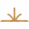 Ekena Millwork Richland Rough Sawn Timber Gable Bracket, Western Red Cedar, 72"W x 36"H x 2"D x 4"F, 12/12 Pitch GBW072X36X0204RIC00RWR - alternate 1